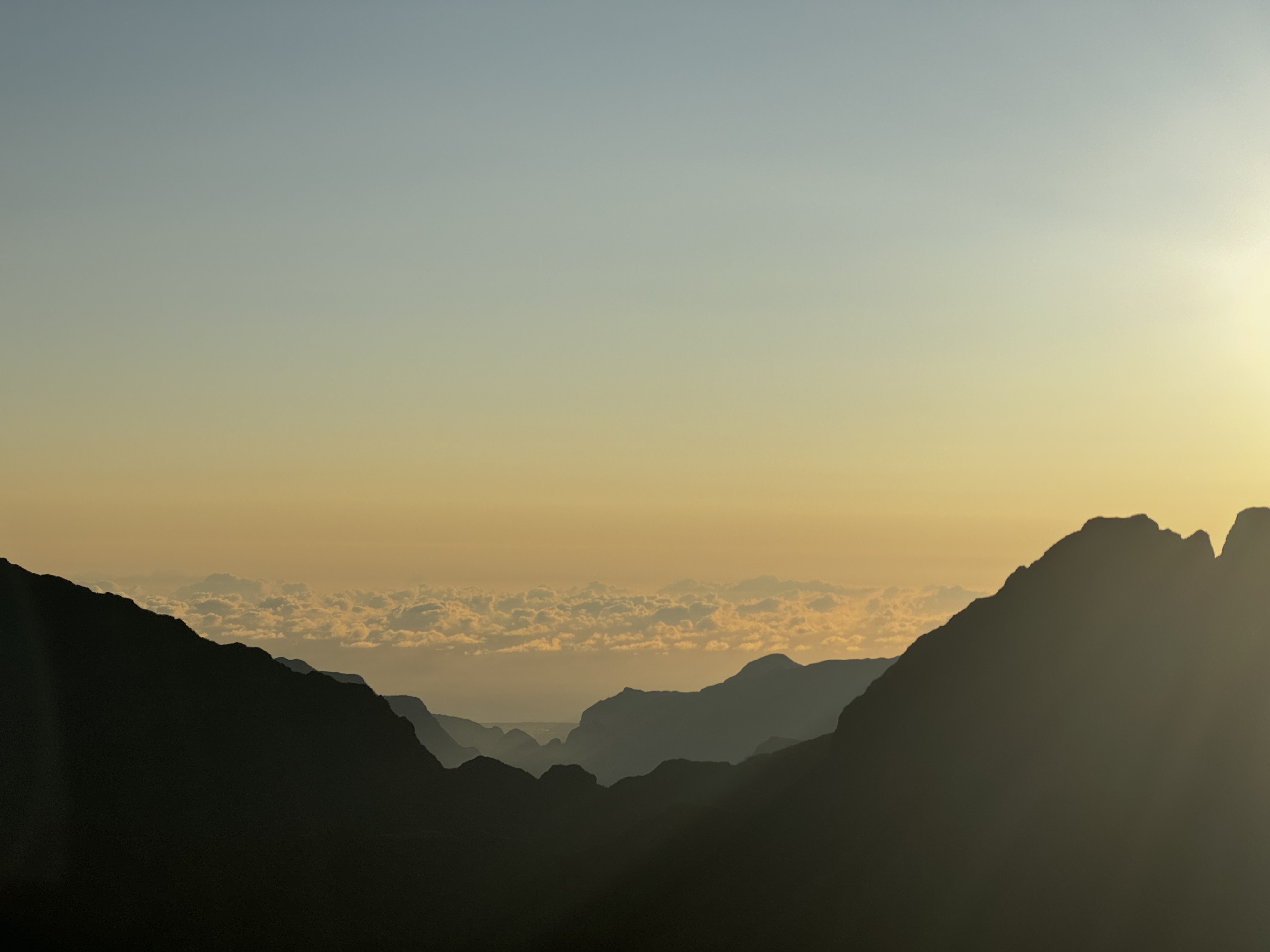 Vue sur l’horizon au sommet